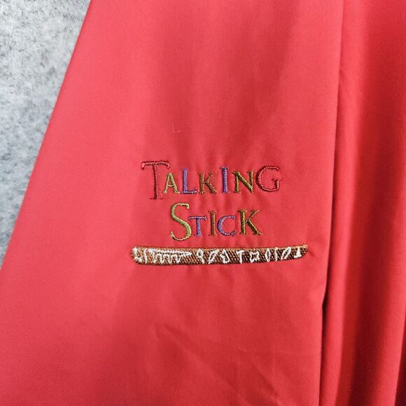 Footjoy Dryjoys Golf Rain Jacket Red Size L Short Sleeve Talking‎ Stick Logo - Picture 9 of 16